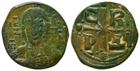 Byzantine Coins Ae, Anonymous, Bust of Jesus, 7th - 13th Centuries
Condition: Very Fine



Weight: 6.4 gr
Diameter: 25 mm