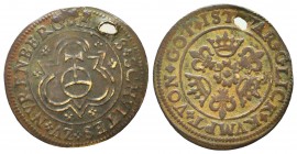 Medieval Europe , AE nuremberg ae
Condition: Very Fine



Weight: 1.4 gr
Diameter: 22 mm