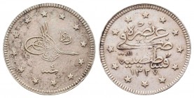 Islamic Silver Coins , Ar Ottoman Empire
Condition: Very Fine



Weight: 2.4 gr
Diameter: 18 mm