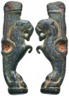 Ancient Roman Knife Handle crafted as Lion,
Condition: Very Fine
Weight: 46.5 gr
Diameter: 67 mm