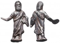 Ancient Roman Silver Statue of Zeus
Condition: Very Fine
Weight: 8.4 gr
Diameter: 34 mm