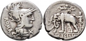 Römische Münzen
Römische Republik. C. Caecilius Metellus Caprarius 125 v. Chr. 
Denar -Rom-. Romakopf mit Flügelhelm nach rechts, davor Wertzeichen,...