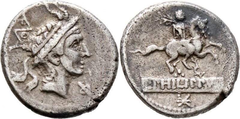 Römische Münzen
Römische Republik. L. Marcius Philippus 113 oder 112 v. Chr. 
...