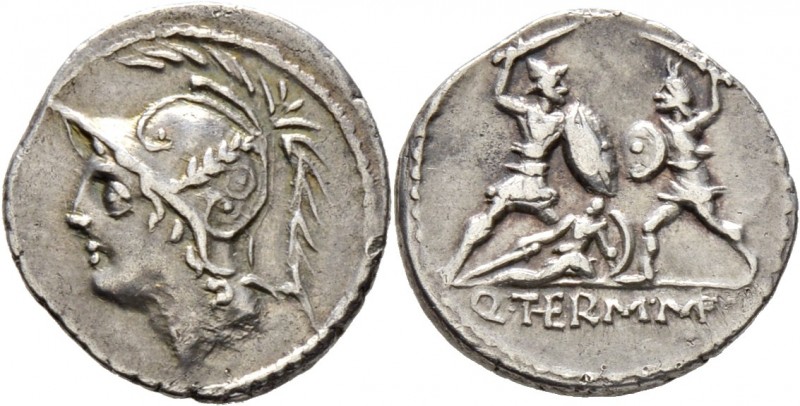 Römische Münzen
Römische Republik. Q. Minucius Thermus M.f. 103 v. Chr. 
Denar...