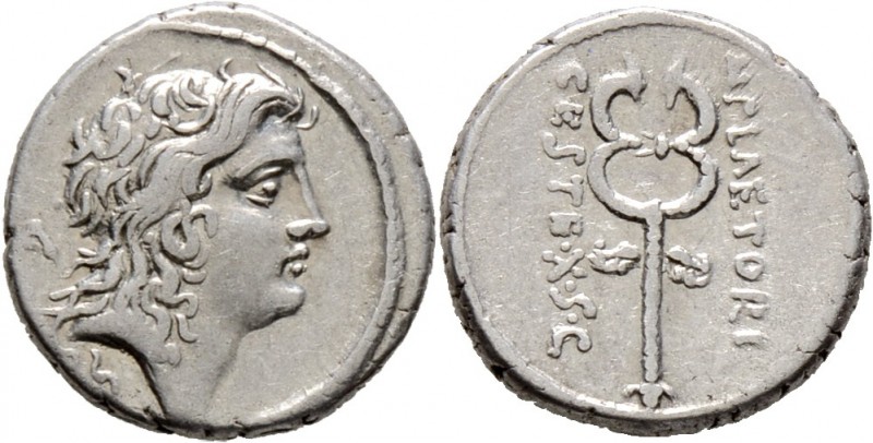 Römische Münzen
Römische Republik. M. Plaetorius M.f. Cestianus 69 v. Chr. 
De...