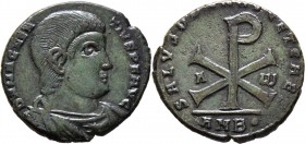 Römische Münzen
Kaiserzeit. Magnentius 350-353. 
Doppelmaiorina (AE-26 mm) -Ambianum (Amiens)-. D N MAGNENTIVS P F AVG. Drapierte Panzerbüste nach r...