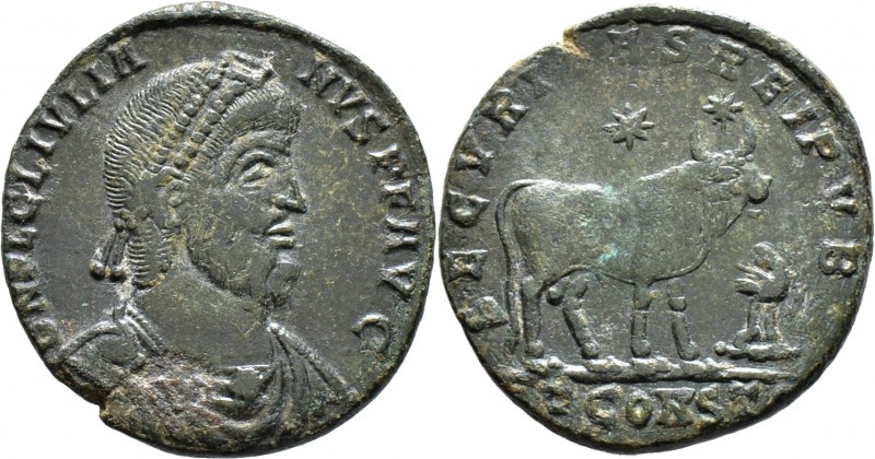 Römische Münzen
Kaiserzeit. Julianus II. 361-363. 
Doppelmaiorina -Arles-. D N...