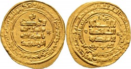 Orientalen
Ghaznawiden. Masud I. AH 421-432/AD 1030-1041. 
Golddinar AH 424 -al-Ravy-. Album 1618. 3,35 g
sehr schön-vorzüglich