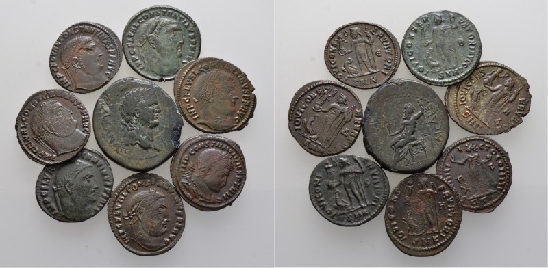 Lots antiker Münzen
8 Stücke: RÖMER. Folles des Constantin I. des Großen um 310...