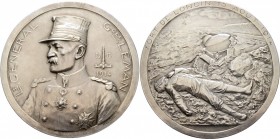 Ausländische Münzen und Medaillen
Belgien, Königreich. Albert 1909-1934. 
Mattierte Silbermedaille 1914 von C. Devreese, auf die Gefangennahme des G...
