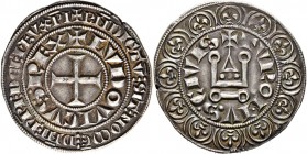 Ausländische Münzen und Medaillen
Frankreich-Königreich. Louis IX. 1245-1270. 
Gros tournois o.J. (vor 1280). +LVDOVICVS.REX. Innen ein Kreuz, außen...
