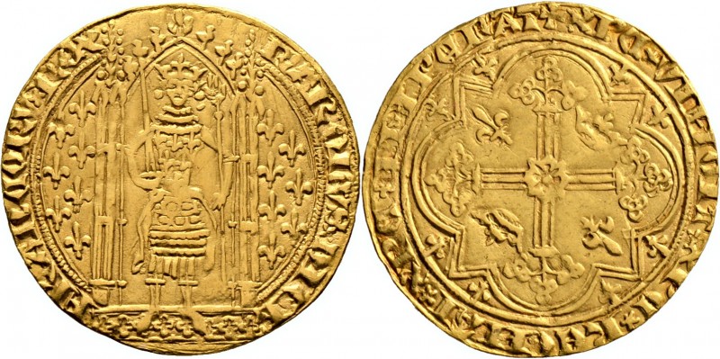 Ausländische Münzen und Medaillen
Frankreich-Königreich. Charles V. 1364-1380. ...
