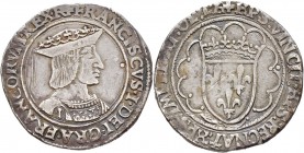 Ausländische Münzen und Medaillen
Frankreich-Königreich. Francois I. 1515-1547. 
Teston o.J. (1529-1531) -Poitiers-. 1e type. Gekröntes Brustbild na...