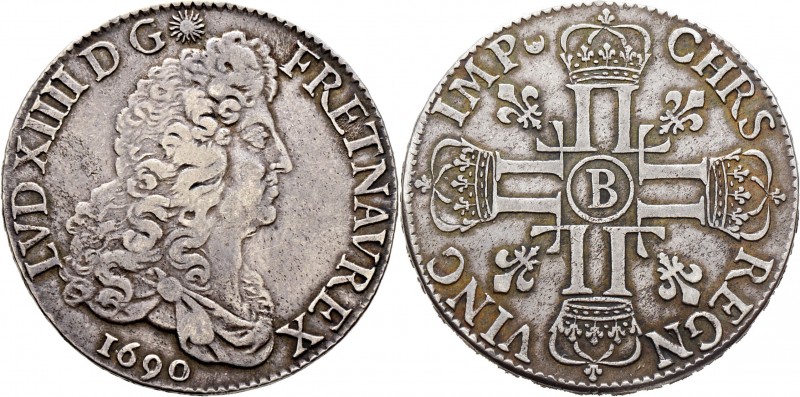 Ausländische Münzen und Medaillen
Frankreich-Königreich. Louis XIV. 1643-1715. ...