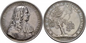 Ausländische Münzen und Medaillen
Frankreich-Königreich. Louis XIV. 1643-1715. 
Silbermedaille 1683 von T. Bernard, auf Henri de la Tour d'Auvergne,...