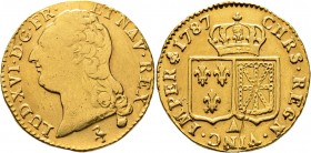 Ausländische Münzen und Medaillen
Frankreich-Königreich. Louis XVI. 1774-1793. 
Louis d'or au buste nu 1787 -Paris-. Gad. 361, Ciani 2183, Dupl. 170...