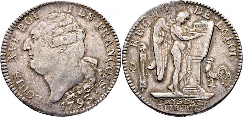 Ausländische Münzen und Medaillen
Frankreich-Königreich. Constitution 1791-1792...