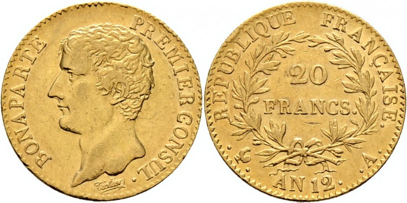 Ausländische Münzen und Medaillen
Frankreich-Königreich. Bonaparte, 1. Konsul 1...