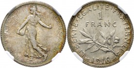 Ausländische Münzen und Medaillen
Frankreich-Königreich. Dritte Republik. 
3-tlg. Set, bestehend aus: 1 Franc 1916, 1917 und 1918. Säerin. Gad. 467,...