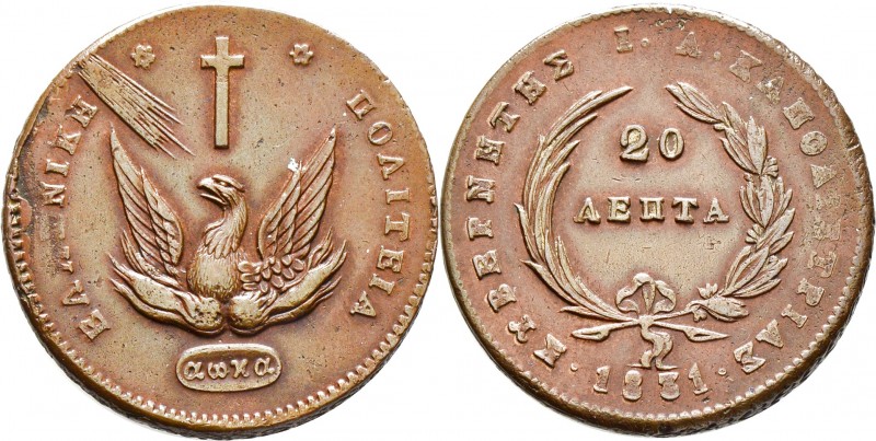 Ausländische Münzen und Medaillen
Griechenland. Johannes Capodistrias 1827-1831...