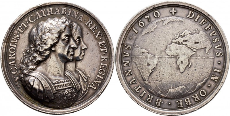 Ausländische Münzen und Medaillen
Großbritannien. Charles II. 1660-1685. 
Silb...