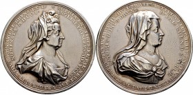 Ausländische Münzen und Medaillen
Großbritannien. William III. 1694-1702. 
Silbermedaille 1701 von S. Lambelet, auf die englische Thronfolge. Brustb...