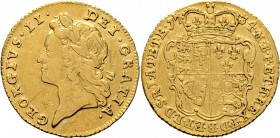 Ausländische Münzen und Medaillen
Großbritannien. George II. 1727-1760. 
Half Guinea 1734 -London-. Spink 3681A, Fr. 345. 4,11 g
beidseitig leichte...