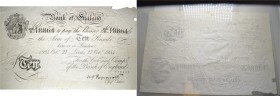 Ausländische Münzen und Medaillen
Großbritannien. George V. 1910-1937. 
Banknote zu 10 Pounds vom 27. Oktober 1934. Serie 150/V, Nr. 18864. Mit Sign...