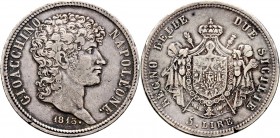 Ausländische Münzen und Medaillen
Italien-Neapel und Sizilien. Gioacchino Napoleone (Joachim Murat) 1808-1815. 
5 Lire 1813 -Neapel-. Pagani 58c, Da...