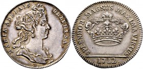 Ausländische Münzen und Medaillen
Italien-Savoyen. Vittorio Amedeo II. 1675-1730. 
Jetonartige Silbermedaille 1712 von Duvivier, auf den Tod seiner ...