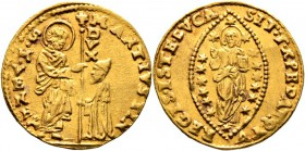 Ausländische Münzen und Medaillen
Italien-Venedig. Marc Antonio Giustinian 1684-1688. 
Zecchino o.J. Paol. p. 109/1, Gamb. 1059, Fr. 1341. 3,50 g
s...