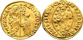 Ausländische Münzen und Medaillen
Italien-Venedig. Alvise Mocenigo III. 1722-1732. 
Zecchino o.J. Paol. p. 120/7, Gamb. 1342, Fr. 1379. 3,46 g
mini...