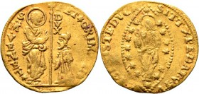 Ausländische Münzen und Medaillen
Italien-Venedig. Pietro Grimani 1741-1752. 
Zecchino. Paol. p. 125/9, Gamb. 1515, Fr. 1401. 3,50 g
leichte Präges...