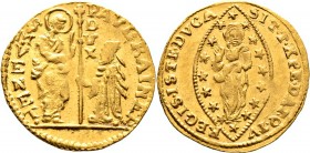 Ausländische Münzen und Medaillen
Italien-Venedig. Paolo Renier 1779-1789. 
Zecchino o.J. Paol. p. 130/12, Gamb. 1826, Fr. 1434. 3,51 g
aus minimal...