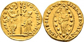 Ausländische Münzen und Medaillen
Italien-Venedig. Ludovico Manin 1789-1797. 
Zecchino o.J. Paol. p. 131/14, Gamb. 1926, Fr. 1445. 3,48 g
leichte P...
