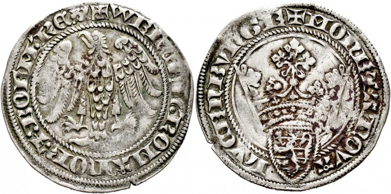 Ausländische Münzen und Medaillen
Luxemburg. Wenceslaus II. 1383-1388. 
Gans -...