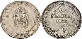 Ausländische Münzen und Medaillen
Philippinen. unter spanischer Herrschaft. Ferdinand VII. 1808-1833. 
8 Reales 1828 -Manila-. Eine 8-Reales- Münze ...