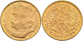 Ausländische Münzen und Medaillen
Polen. Republik. 
10 Zlotych 1925. 900 Jahre Polen - Boleslaw Chrobry. Ein drittes Exemplar. Fr. 116, Schl. 38. 3,...
