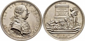 Ausländische Münzen und Medaillen
Russland. Katharina II. 1762-1796. 
Silbermedaille 1766 von J.E. Bauert (Kopenhagen), auf den Tod von Albrecht von...
