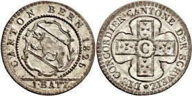 Ausländische Münzen und Medaillen
Schweiz-Bern. . 
Batzen 1826. Variante mit der Wertangabe "1.Batz.". DT 42a, HMZ 2-236f.
Überprägungsspuren, vorz...