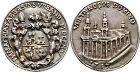 Ausländische Münzen und Medaillen
Schweiz-St. Urban, Zisterzienserabtei im Kanton Luzern. Malachias Glutz 1706-1726. 
Silbergussmedaille 1715 unsign...
