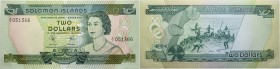 Ausländische Münzen und Medaillen
Solomon Islands. . 
3-tlg. Banknoten-Set, bestehend aus: 10 Dollars, 5 Dollars und 2 Dollars o.J. (1977) mit jewei...