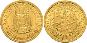 Ausländische Münzen und Medaillen
Tschechoslowakei. . 
Dukat 1933 -Kremnitz-. Hüftbild St. Wenzel. Fr. 2, Schl. 24. 3,50 g
vorzüglich-prägefrisch...