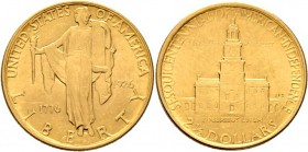 Ausländische Münzen und Medaillen
USA. . 
2 1/2 Dollars 1926. Philadelphia Sesquicentennial. KM 161, Fr. 123. 4,18 g
vorzüglich
