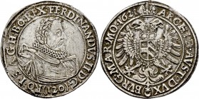 Römisch-Deutsches Reich
Haus Habsburg. Ferdinand II. 1592/1619-1637. 
Kippertaler zu 120 Kreuzer 1621 -Prag-. Münzmeister Benedikt Huebmer. Her. 673...
