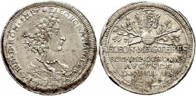 Römisch-Deutsches Reich
Haus Habsburg. Leopold I. 1657-1705. 
Jetonartige Silbermedaille 1690 unsigniert (wohl von P.H. Müller), auf die Krönung sei...