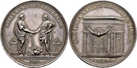 Römisch-Deutsches Reich
Haus Habsburg. Leopold I. 1657-1705. 
Silbermedaille 1697 von M. Brunner und G.F. Nürnberger, auf den Frieden von Rijswick. ...