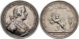Römisch-Deutsches Reich
Haus Habsburg. Maria Theresia 1740-1780. 
Silbermedaille 1743 von A. Vestner, auf den Sieg der kaiserlichen Truppen über das...