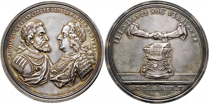 Römisch-Deutsches Reich
Haus Habsburg. Franz I. 1745-1765. 
Silbermedaille 175...