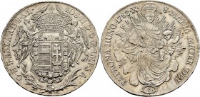 Römisch-Deutsches Reich
Haus Habsburg. Josef II. 1780-1790. 
Madonnentaler 1782 -Kremnitz-. Her. 147, J. 27, Dav. 1168, Voglh. 295/1, Huszar 1869.
...